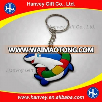 Factory price Wholesale promotion gift custom design logo 3D soft rubber PVC key ring chain/keychain